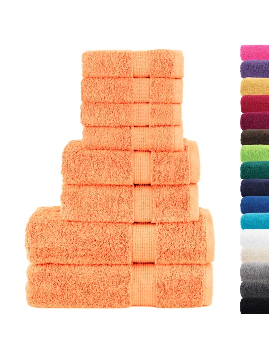 8-OSALINE RÄTIKUTE KOMPLEKT SOLUND, ORANŽ, 600 GSM