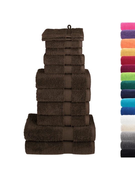 12-OSALINE RÄTIKUTE KOMPLEKT SOLUND, PRUUN, 600 GSM