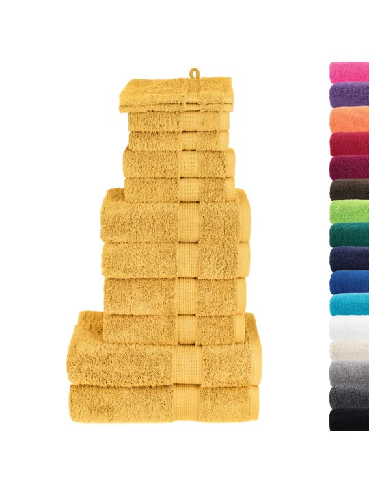 12-OSALINE RÄTIKUTE KOMPLEKT SOLUND, KULDNE, 600 GSM