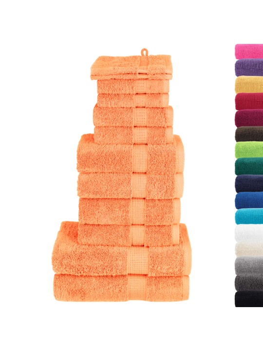 12-OSALINE RÄTIKUTE KOMPLEKT SOLUND, ORANŽ, 600 GSM