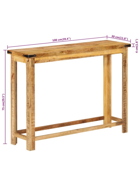 Konsoollaud, 100 x 30 x 75 cm, mangopuit