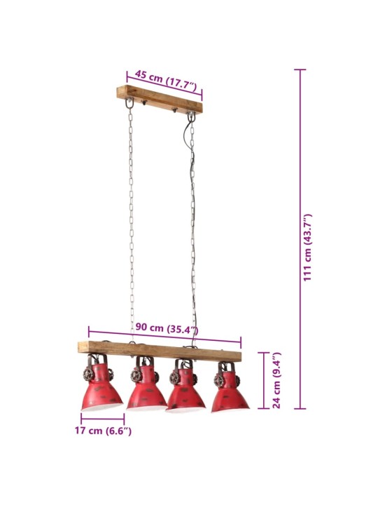 LAELAMP, 25 W, KULUNUD PUNANE, 90 X 24 X 111 CM, E27
