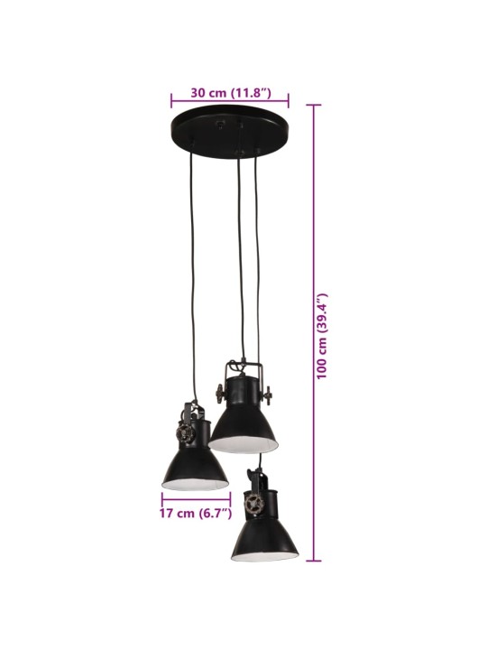 Laelamp 25 w must, 30x30x100 e27