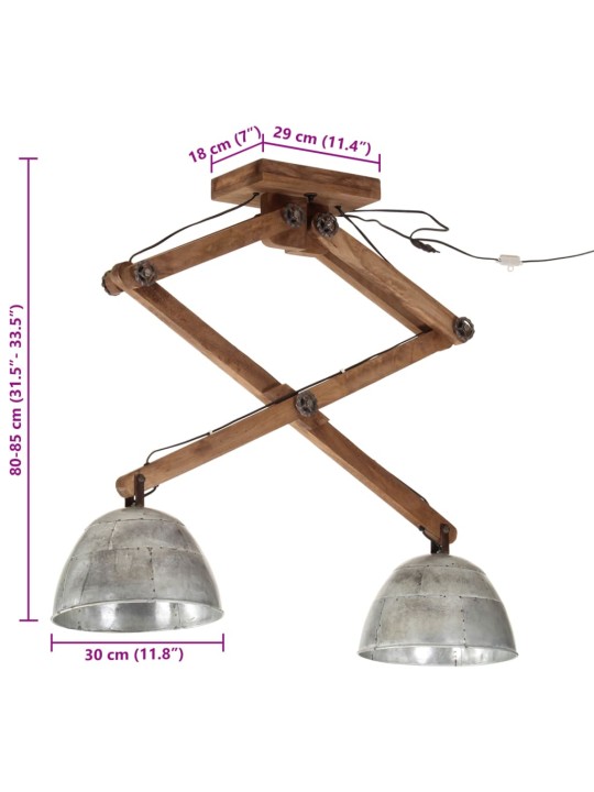 Laelamp, 25 W, vanaaegne hõbedane, 29 x 18 x 85 cm, e27