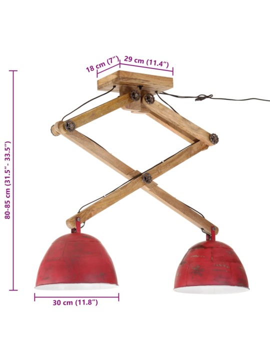 Laelamp, 25 W, kulunud punane, 29 x 18 x 85 cm, e27