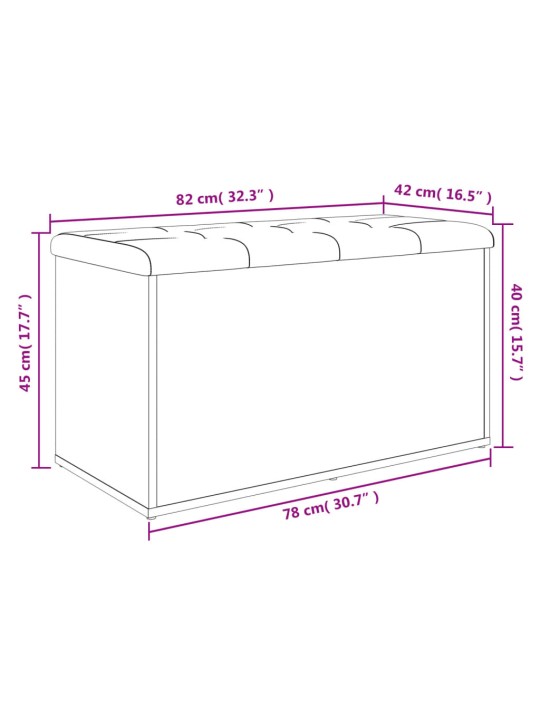 Hoiupink, valge, 82 x 42 x 45 cm, tehispuit