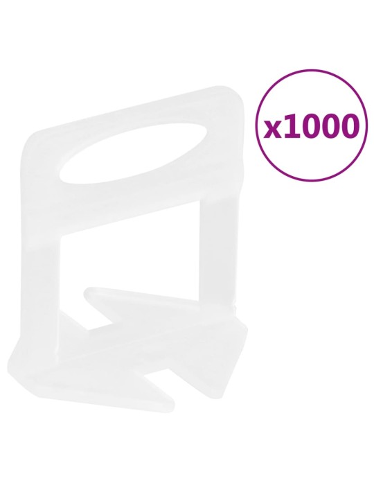 Plaatide tasandussüsteemi klambrid 1000 tk, 3 mm