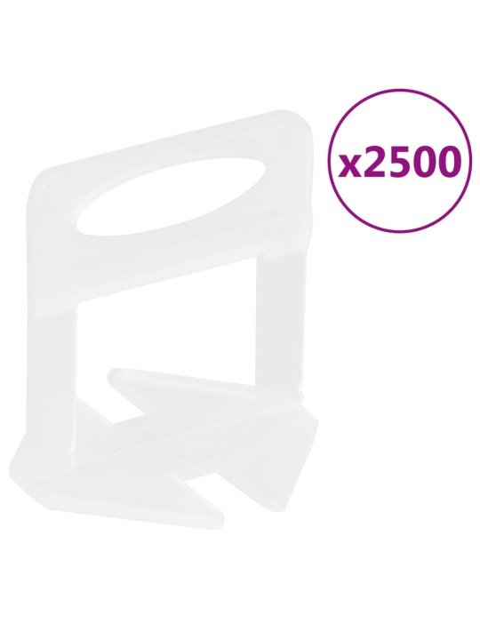 Plaatide tasandussüsteemi klambrid 2500 tk, 3 mm