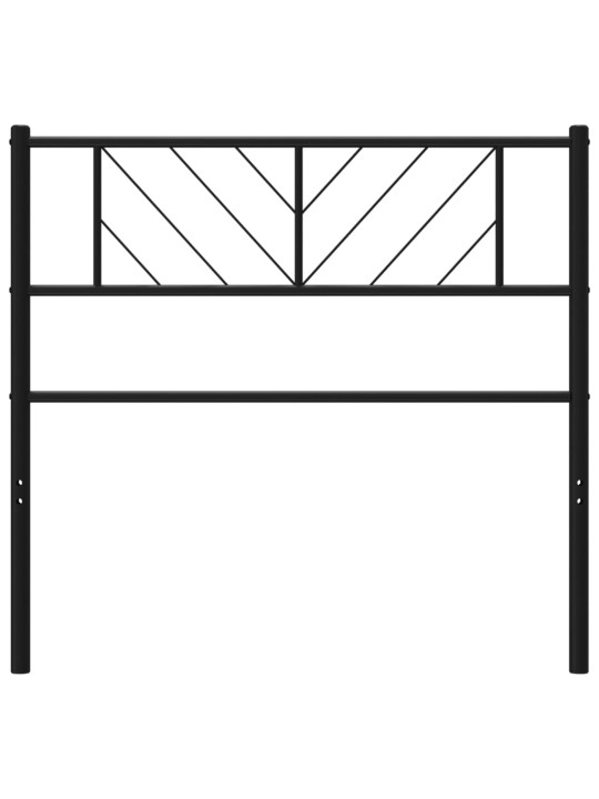 Metallist voodipeats, must, 107 cm