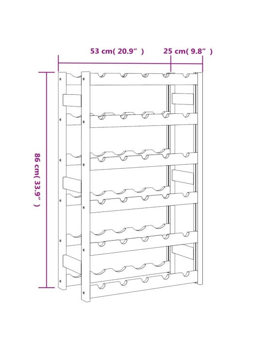 Veiniriiul 30 pudelile, hall, männipuit