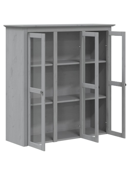 Kõrge kapp "bodo", hall, 115,5 x 43 x 200,5 cm, männipuit