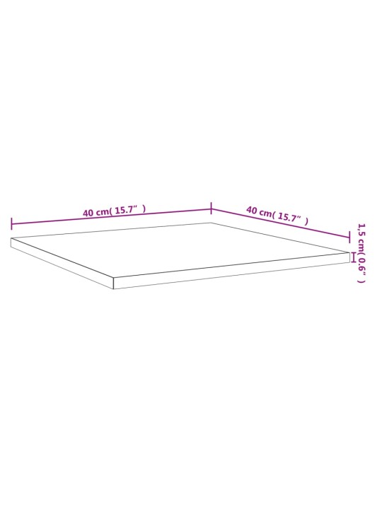 Seinariiulid 4 tk, hall sonoma tamm, 40x40x1,5 cm, tehispuit