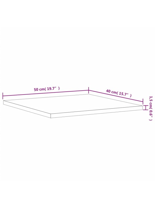 Seinariiulid 4 tk, suitsutatud tamm, 40x50x1,5 cm, tehispuit