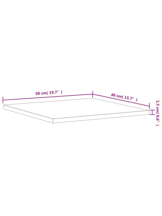 Seinariiulid 4 tk, hall sonoma tamm, 40x50x1,5 cm, tehispuit