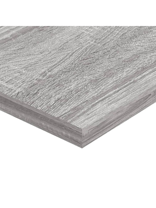 Seinariiulid 4 tk, hall sonoma tamm, 60x20x1,5 cm, tehispuit