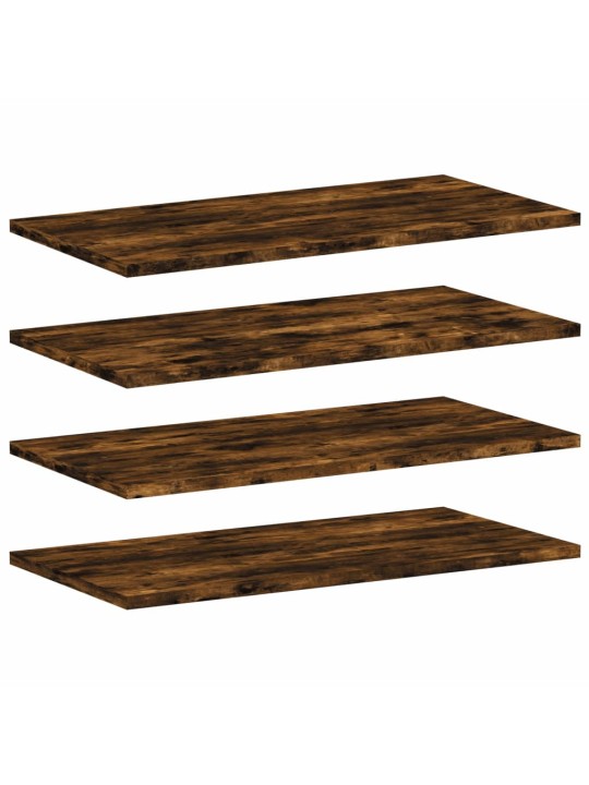 Seinariiulid 4 tk, suitsutatud tamm, 60x30x1,5 cm, tehispuit