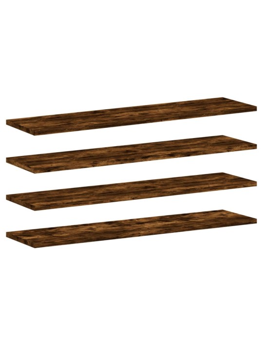 Seinariiulid 4 tk, suitsutatud tamm, 80x20x1,5 cm, tehispuit