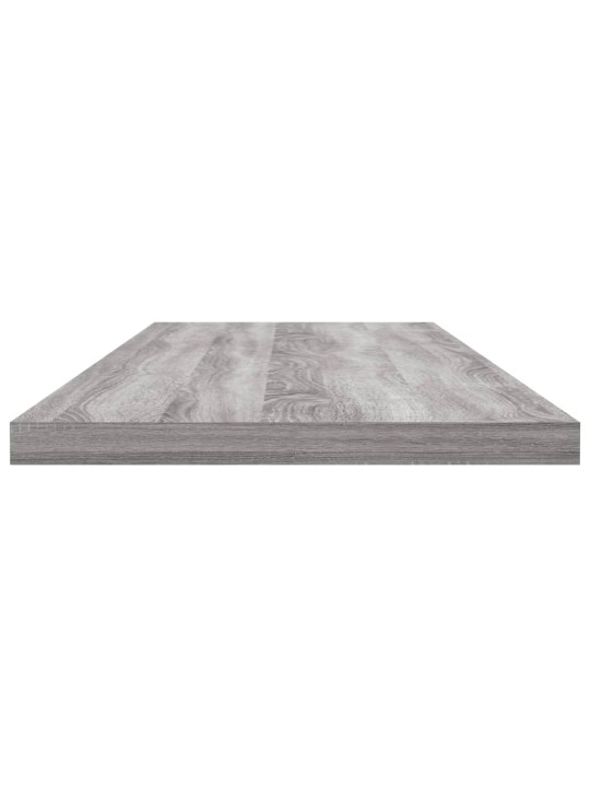 Seinariiulid 4 tk, hall sonoma tamm, 80x20x1,5 cm, tehispuit