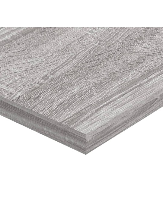 Seinariiulid 4 tk, hall sonoma tamm, 80x20x1,5 cm, tehispuit