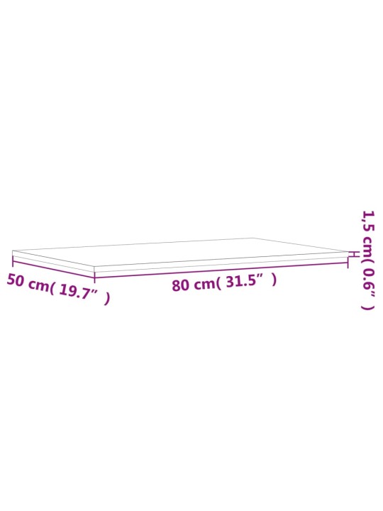 Seinariiulid 4 tk, suitsutatud tamm, 80x50x1,5 cm, tehispuit