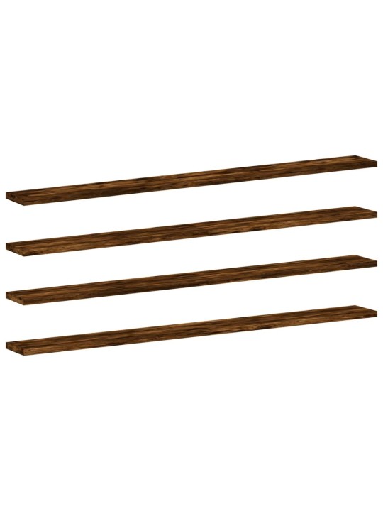 Seinariiulid 4 tk, suitsutatud tamm, 100x10x1,5 cm, tehispuit