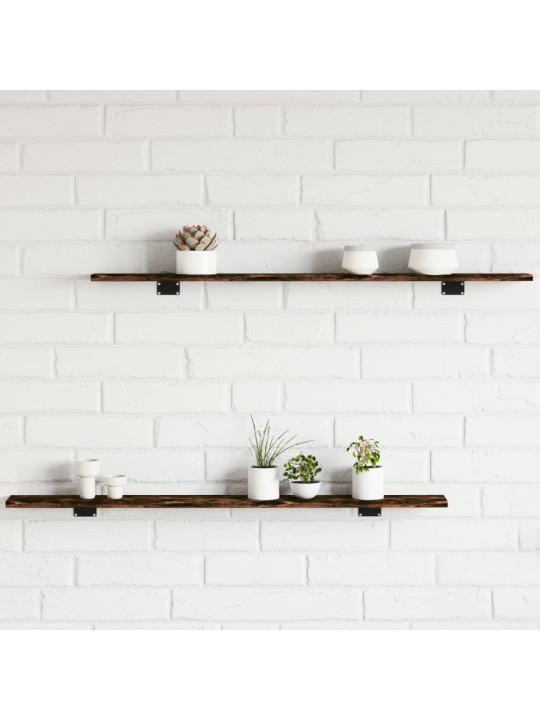 Seinariiulid 4 tk, suitsutatud tamm, 100x10x1,5 cm, tehispuit