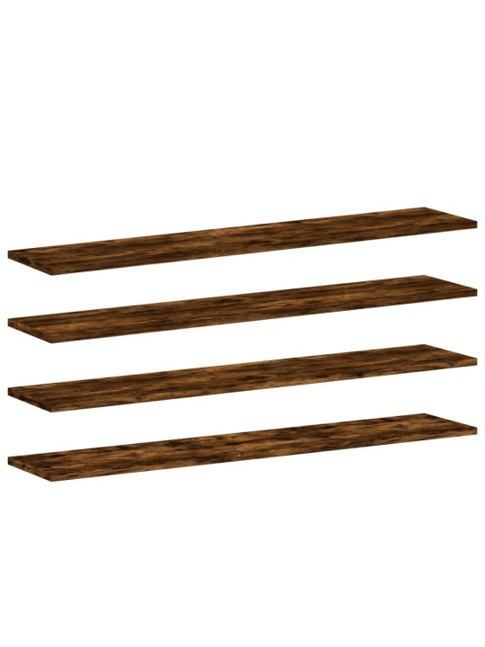 Seinariiulid 4 tk, suitsutatud tamm, 100x20x1,5 cm, tehispuit