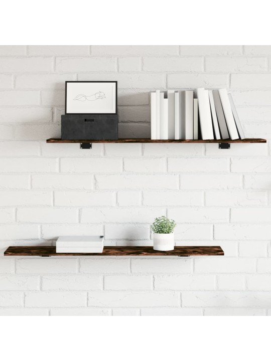 Seinariiulid 4 tk, suitsutatud tamm, 100x20x1,5 cm, tehispuit