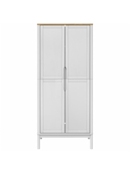 RIIDEKAPP "FLORO", VALGE, 77 X 53 X 171 CM, MÄNNIPUIT