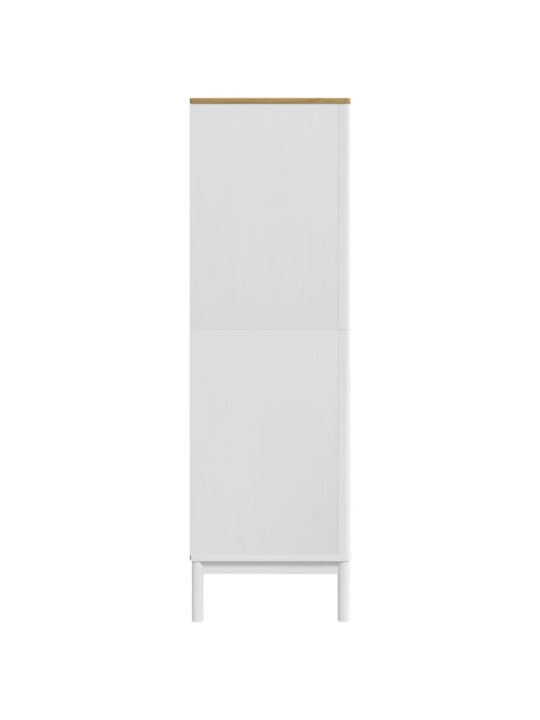 RIIDEKAPP "FLORO", VALGE, 77 X 53 X 171 CM, MÄNNIPUIT