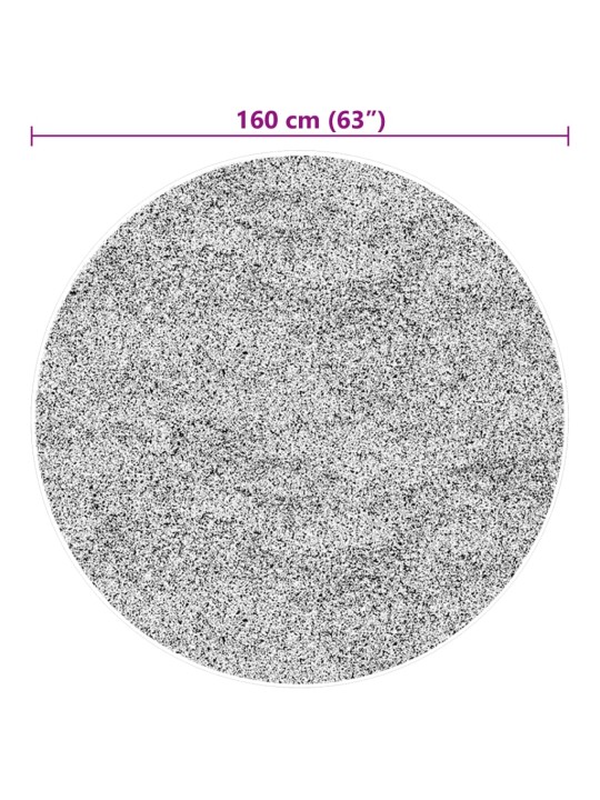 Vaip "huarte", lühikese narmaga, pestav, sinine, ø 160 cm