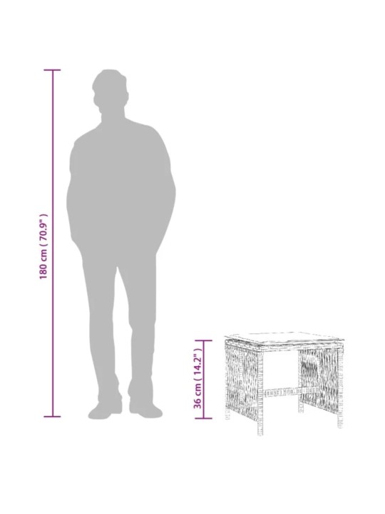 Aiatoolid koos istmepatjadega 4 tk, must, polürotang