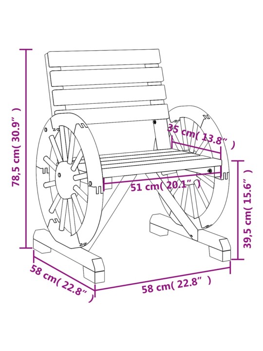 Aiatoolid 2 tk, 58 x 58 x 78,5 cm, nulupuit