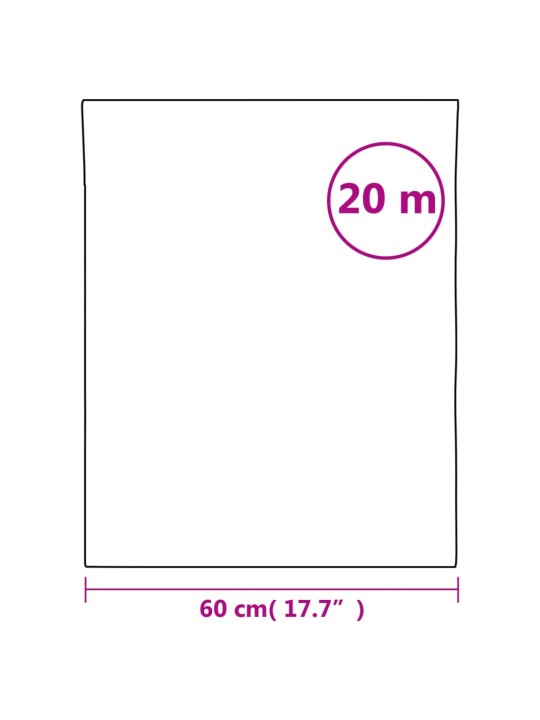 Aknakile, jäätunud, läbipaistev, 60 x 2000 cm, pvc