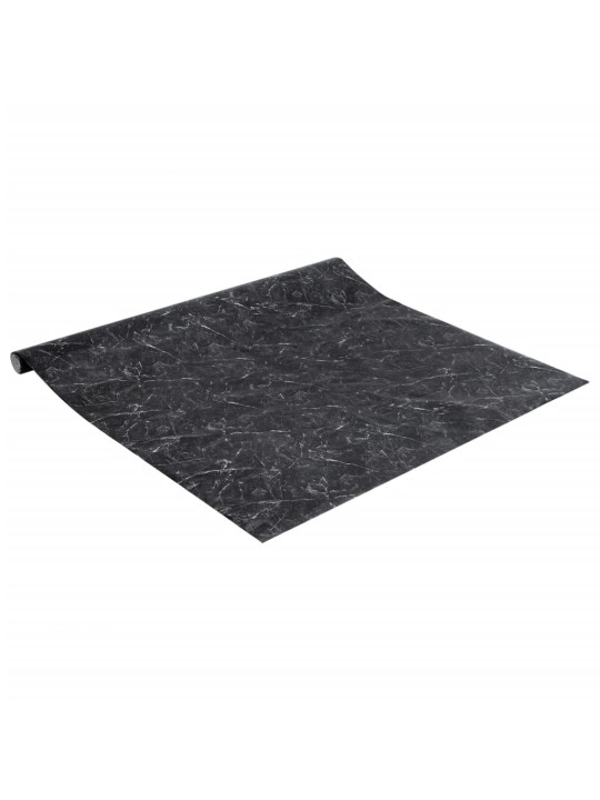 Isekleepuv mööblikile, must marmor, 90 x 500 cm, pvc