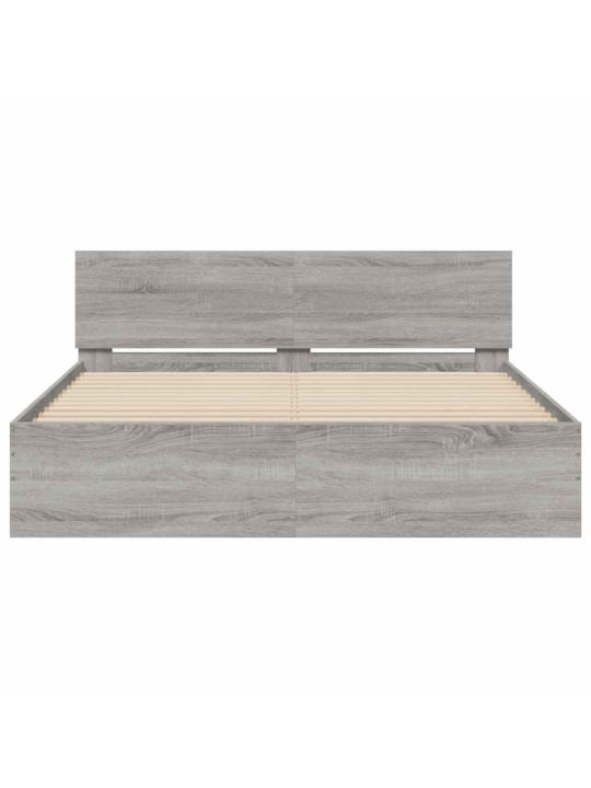 LED-TULEDE JA PEATSIGA VOODIRAAM,HALL SONOMA TAMM, 150 X 200 CM