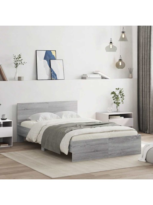 LED-TULEDE JA PEATSIGA VOODIRAAM,HALL SONOMA TAMM, 140X190 CM