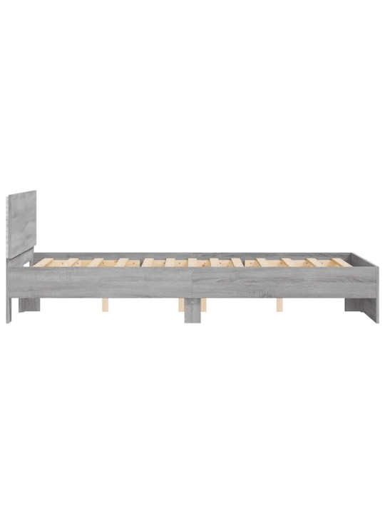 LED-TULEDE JA PEATSIGA VOODIRAAM,HALL SONOMA TAMM, 140X190 CM