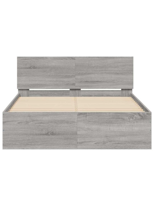LED-TULEDE JA PEATSIGA VOODIRAAM,HALL SONOMA TAMM, 120 X 190 CM