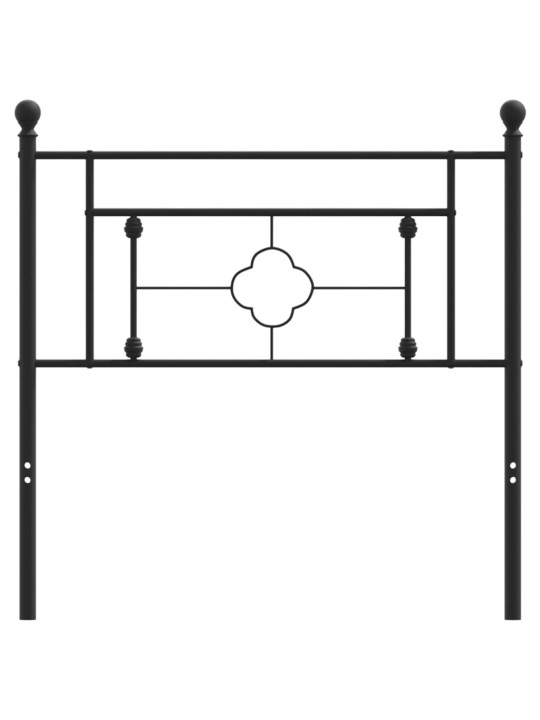 Metallist voodipeats, must, 100 cm