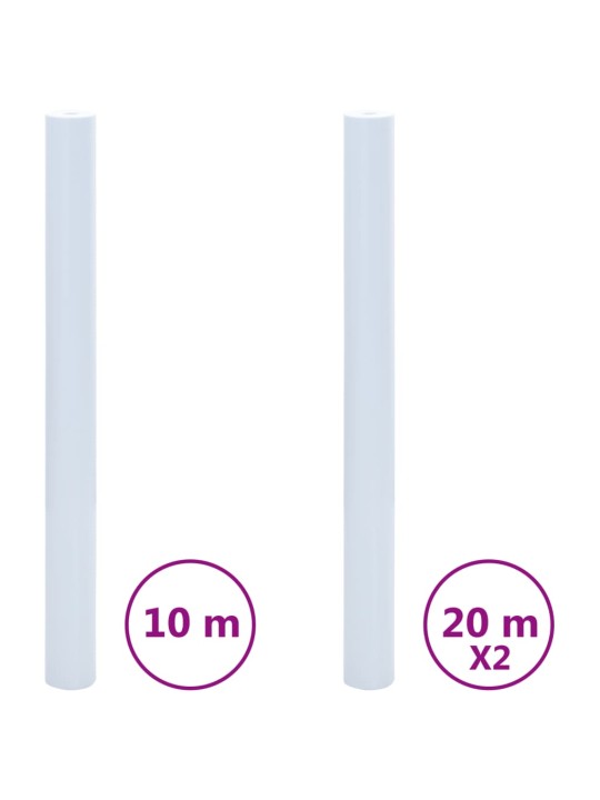 Aknakiled 3 tk, jäätunud, läbipaistev valge, pvc