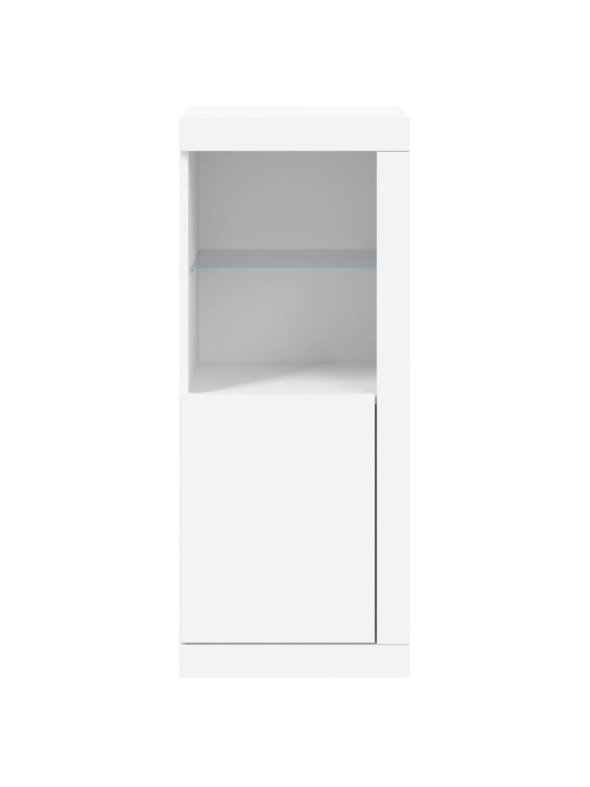 Puhvetkapp LED-tuledega, valge, 41 x 37 x 100 cm