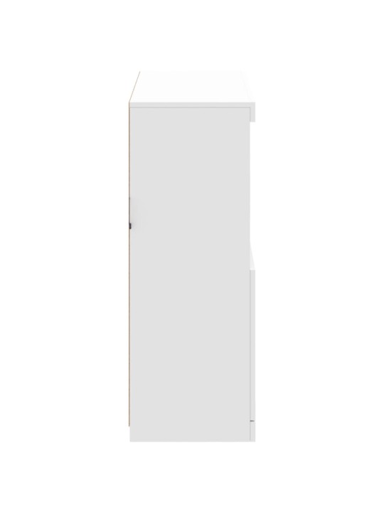 Puhvetkapp LED-tuledega, valge, 81 x 37 x 100 cm