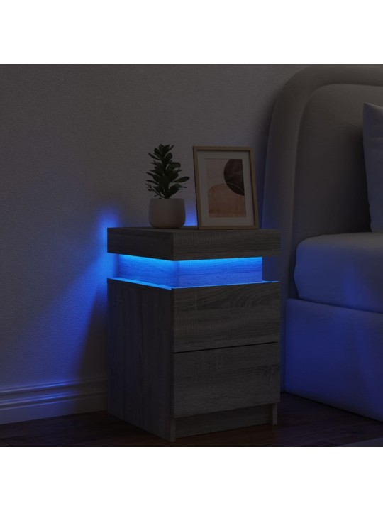ÖÖKAPP LED-TULEDEGA, HALL SONOMA TAMM, 35 X 39 X 55 CM