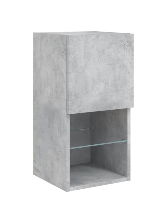LED-tuledega telerikapid 2 tk, betoonhall, 30,5 x 30 x 60 cm