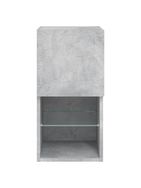 LED-tuledega telerikapid 2 tk, betoonhall, 30,5 x 30 x 60 cm