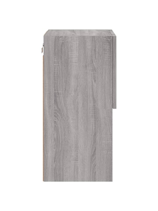 Led-tuledega telerikapp, hall sonoma tamm, 30,5 x 30 x 60 cm