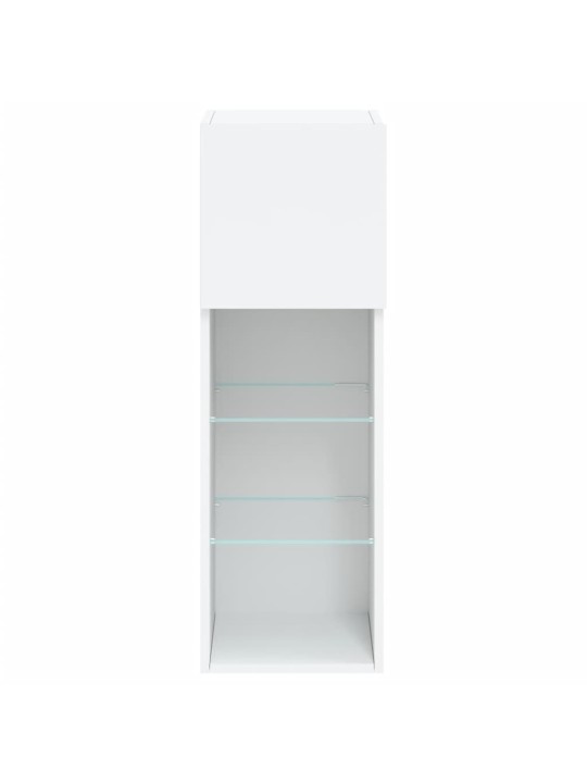 LED-tuledega telerikapp, valge, 30,5 x 30 x 90 cm