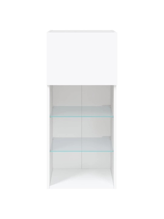 LED-tuledega telerikapid 2 tk, valge, 40,5 x 30 x 90 cm