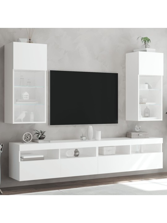 LED-tuledega telerikapid 2 tk, valge, 40,5 x 30 x 90 cm
